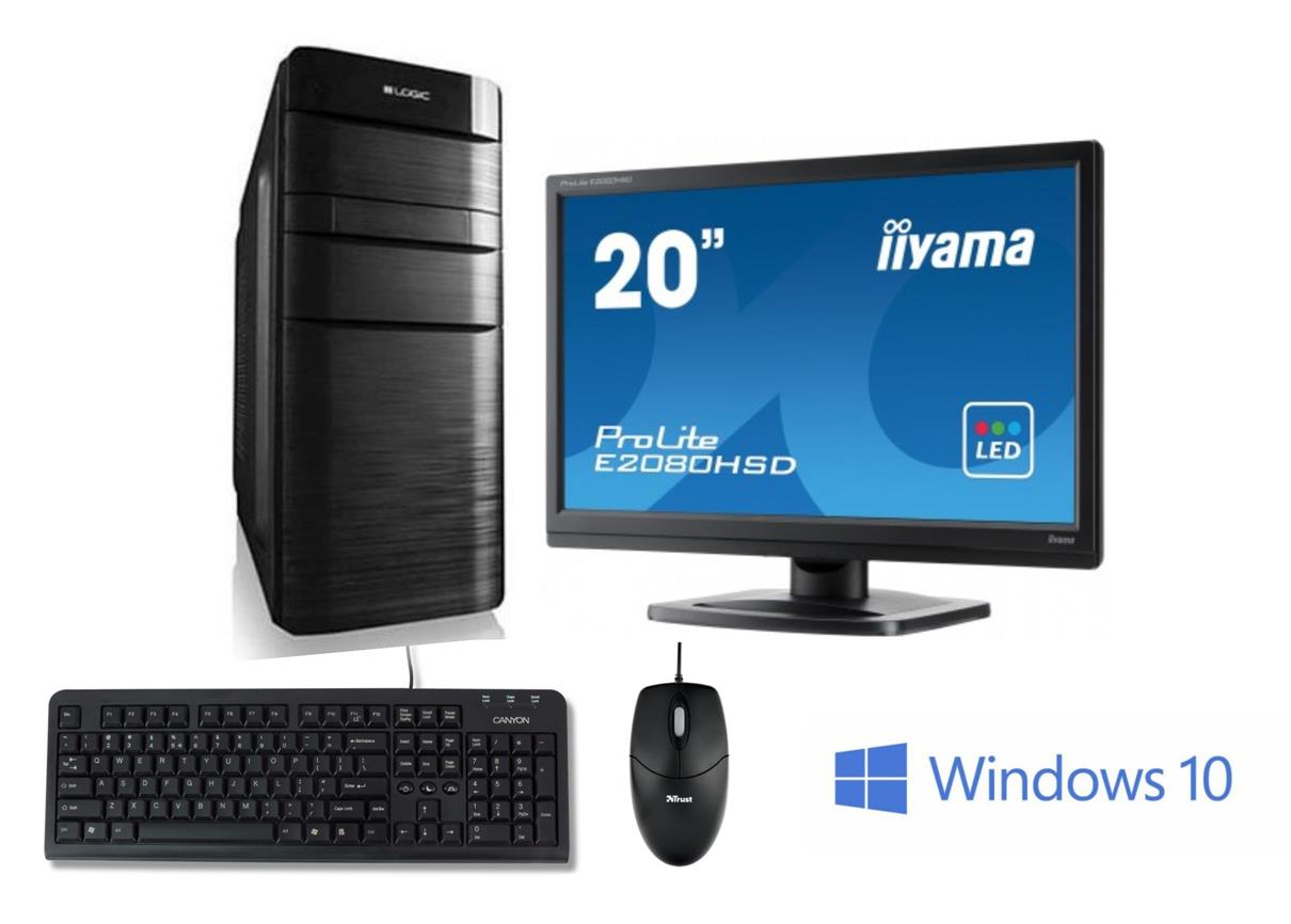 Počítač JVK Economy + Windows 8 64bit + monitor 20" DVI