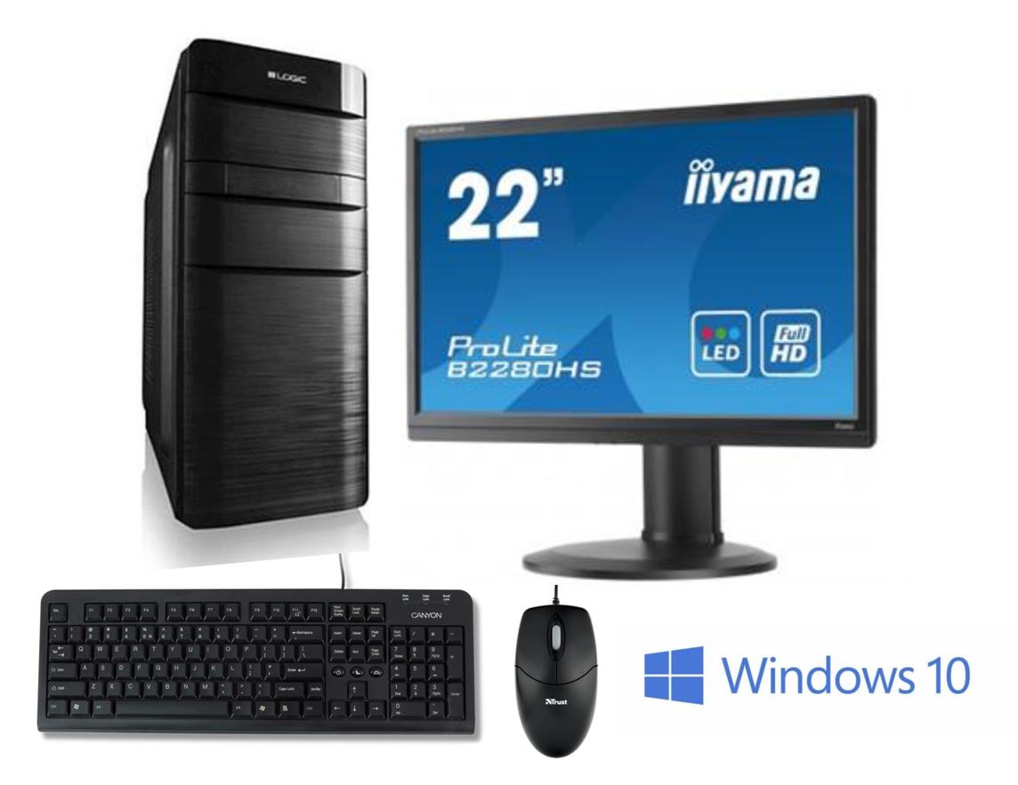 Počítač JVK Office + Windows 8 64bit + Monitor 22" DVI