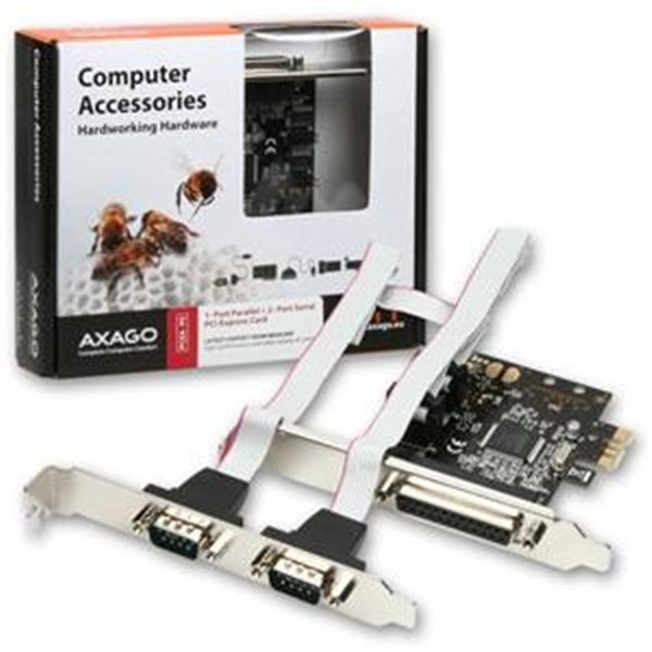 Radič PCI  Expres - 2 seriové a 1 parallený port