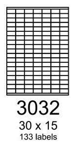 Samolepiace etikety A4  30x15, 100 hárkov