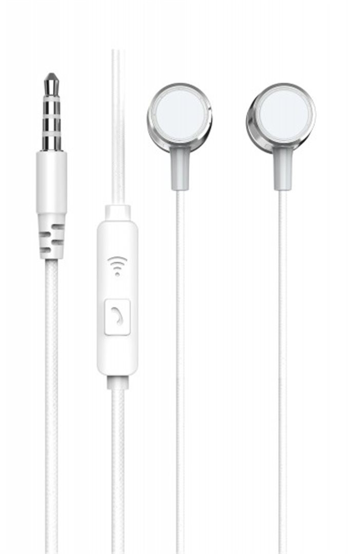 Slúchadlá stereo Aligátor AE005 Strong Bass s mikrofónom strieborné