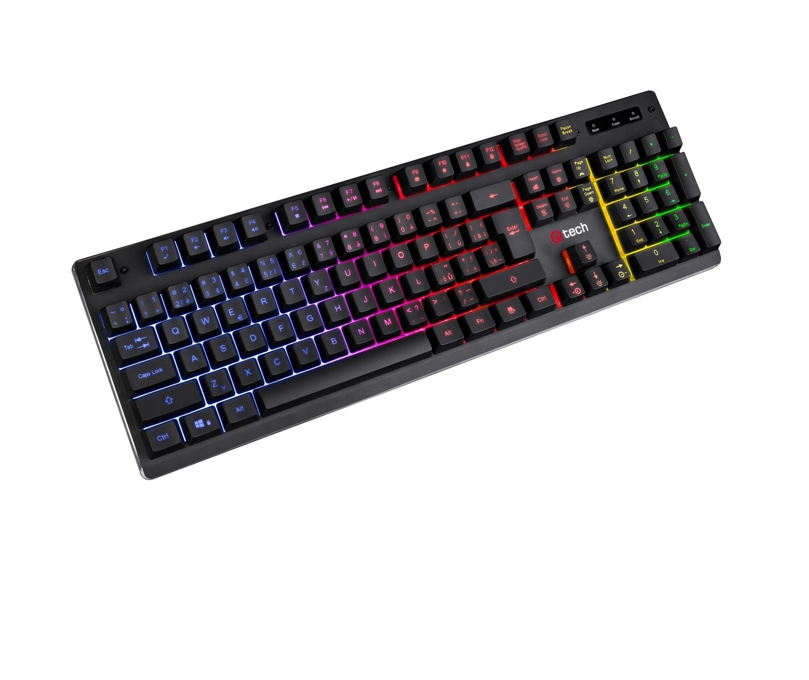 Klávesnica C-TECH Iris herná polomechanická GKB-08 SK