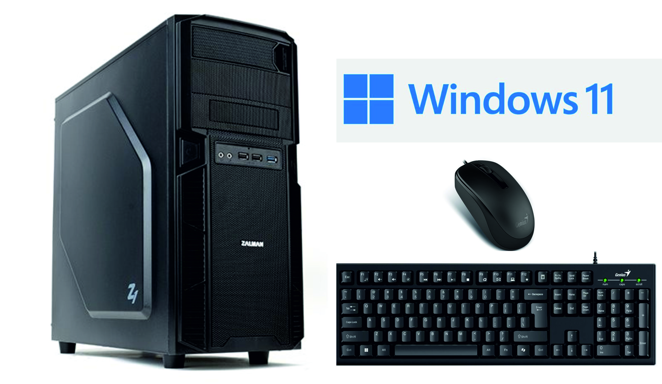 Počítač JVK Jazz, case  Zalman Z1, 550W zdroj + Windows 11