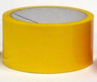 Lepiaca páska 72mm/66m, 28 mikrometrov, žltá, akrylát