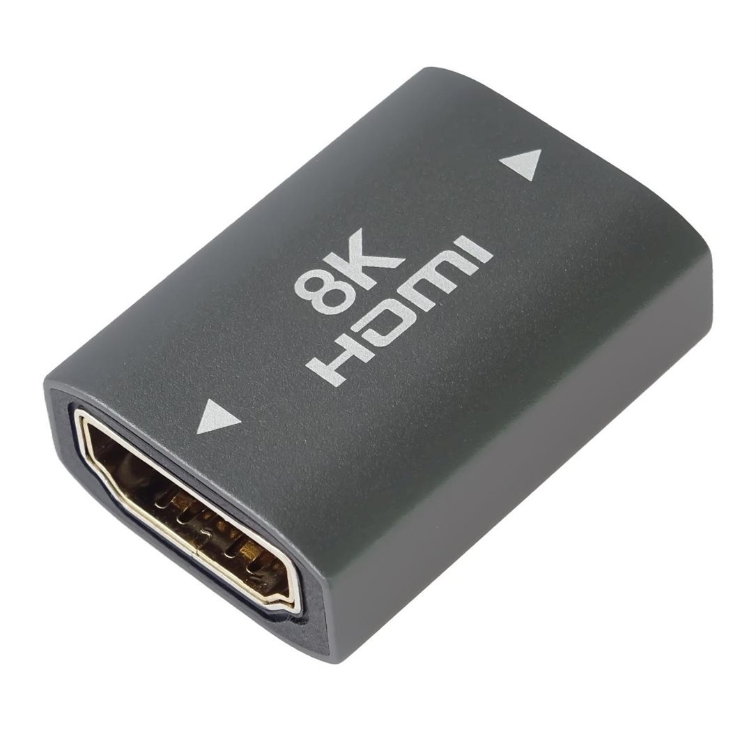 HDMI 8K adaptér spojka HDMI A - HDMI A, Female/Female, kovová
