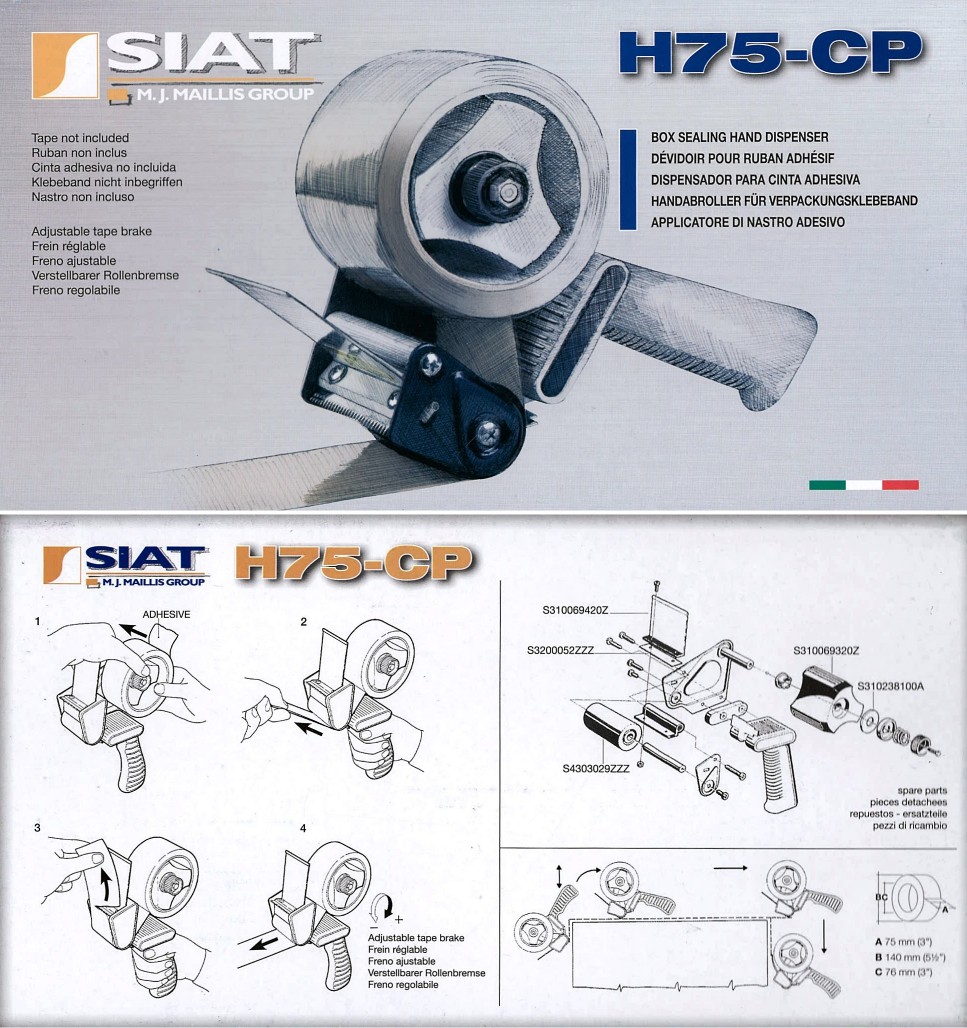 Strojček na lepenie pások do šírky 75mm
