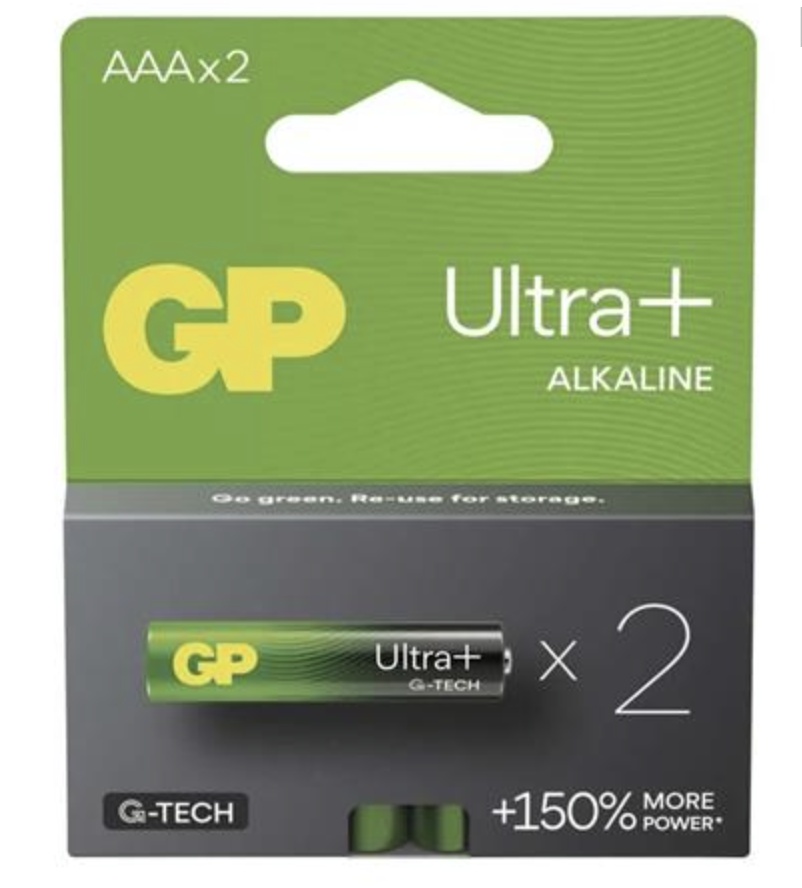 Batéria GP Ultar Plus alkaline AAA 2ks
