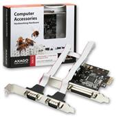 Radič PCI  Expres - 2 seriové a 1 parallený port