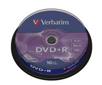 DVD + R médium    4,7 GB 16x 10ks/bal.   Verbatim