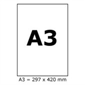Samolepiace etikety A3  297x420 balík 100 hárkov