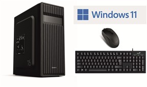 Počítač JVK Jazz, case  Zalman T6, 500W zdroj + Windows 11