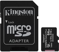 Pamäťová karta Kingston MicroSD SDHC Canvas Select Plus 64 GB + adaptér - cl 10  100MB/s