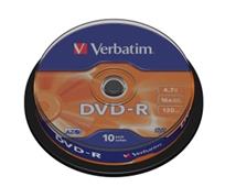 DVD - R médium    4,7 GB 16x 10ks/bal  Verbatim